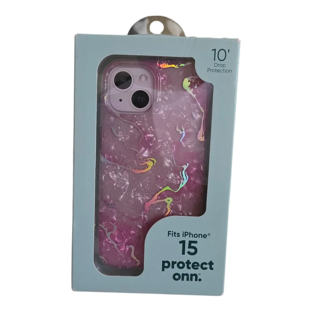 onn. Protect Phone Case for iPhone 15 with 10' Drop Protection